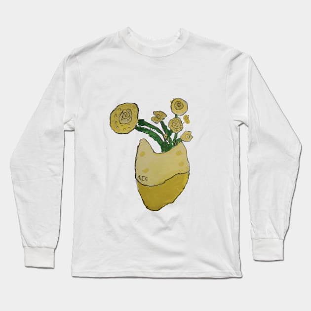 Vincent's Sunflowers Long Sleeve T-Shirt by KGBuchanan